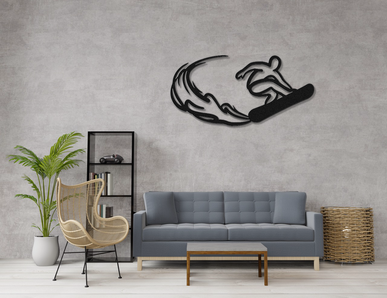 Snowboarding Metal Wall Art