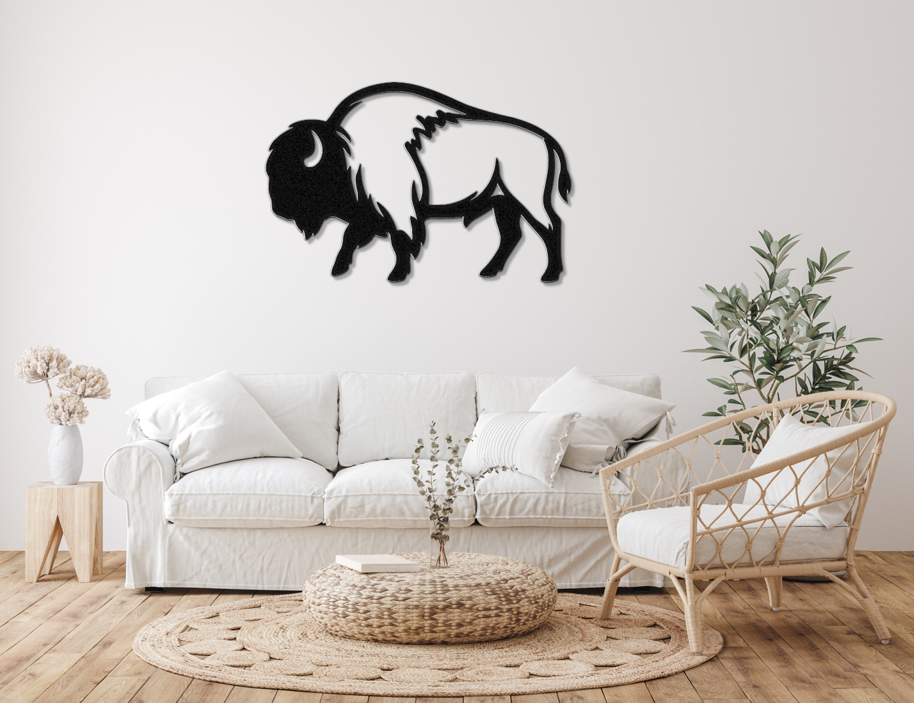 Buffalo Metal Wall Art