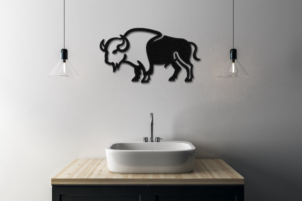 Buffalo Metal Wall Art