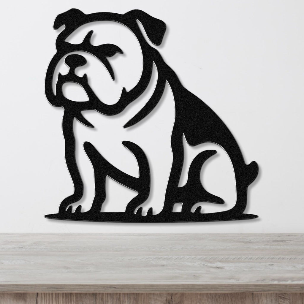 Bulldog Metal Wall Art