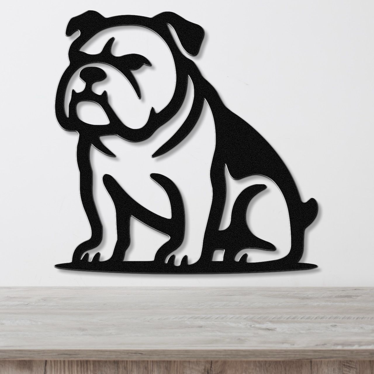 Bulldog Metal Wall Art