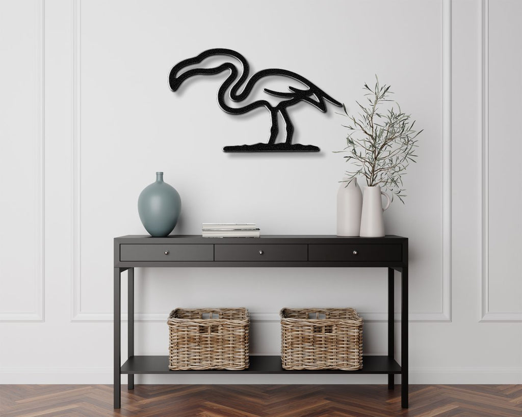 Flamingo Metal Wall Art