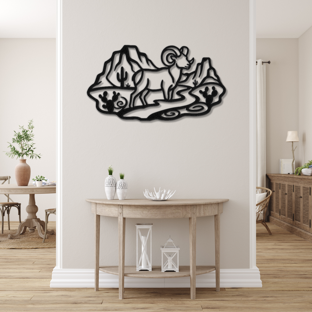 Arizona Bighorn Sheep Metal Wall Art