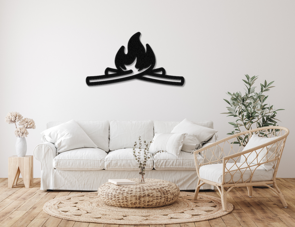 Campfire Metal Wall Art