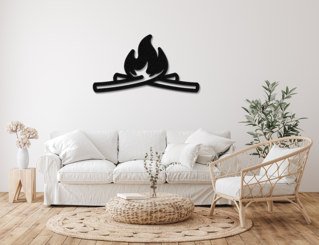 Campfire Metal Wall Art