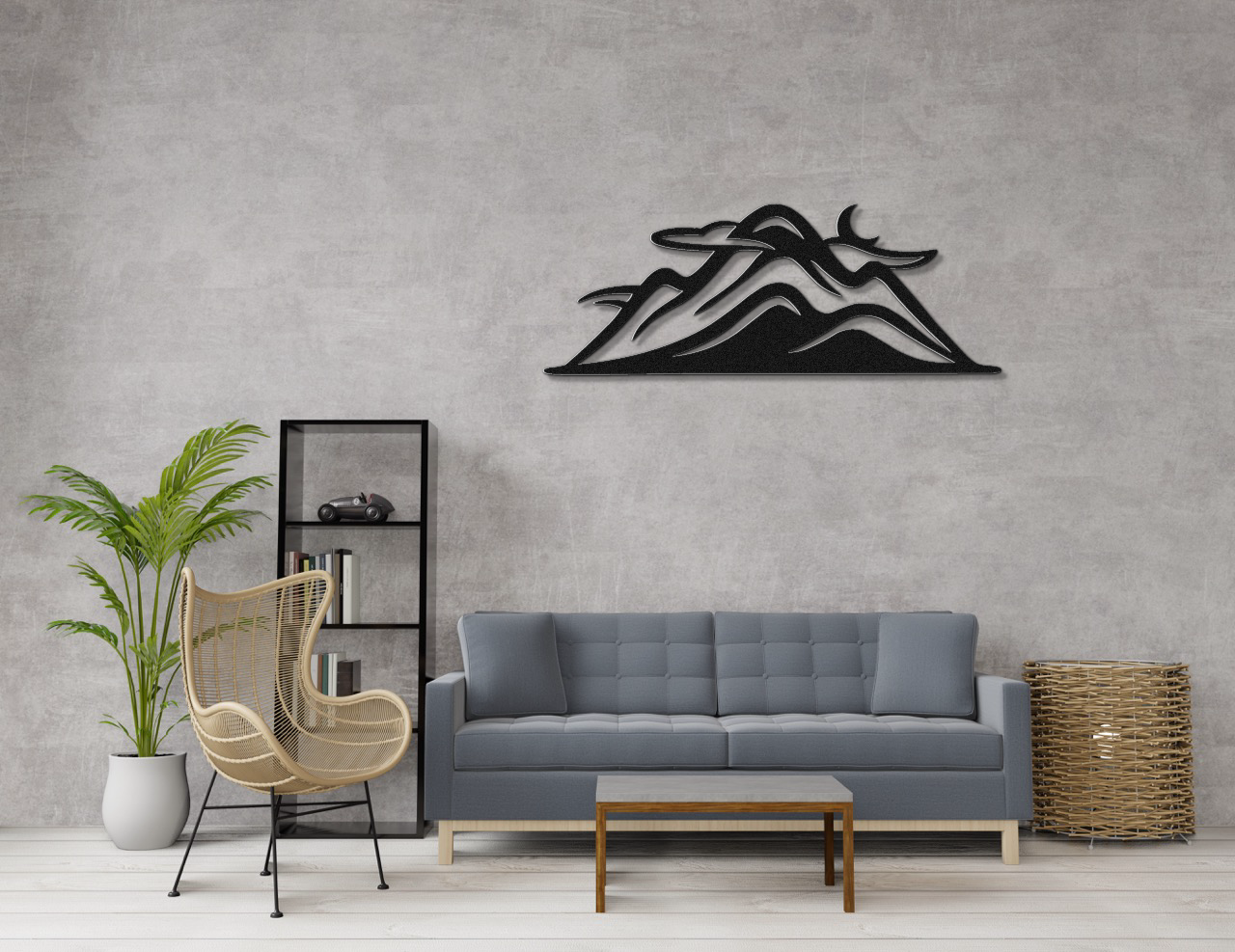 Mountains Metal Wall Art