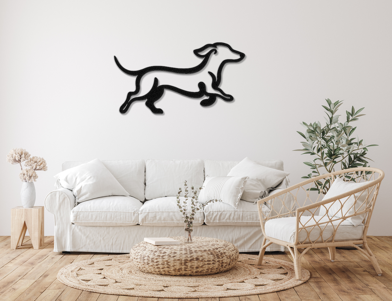 Dachshund Metal Wall Art