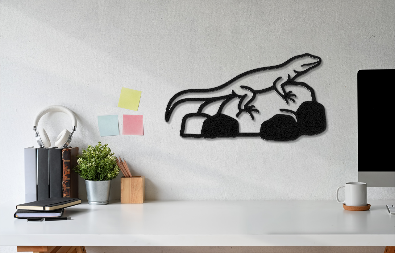 Lizard Metal Wall Art