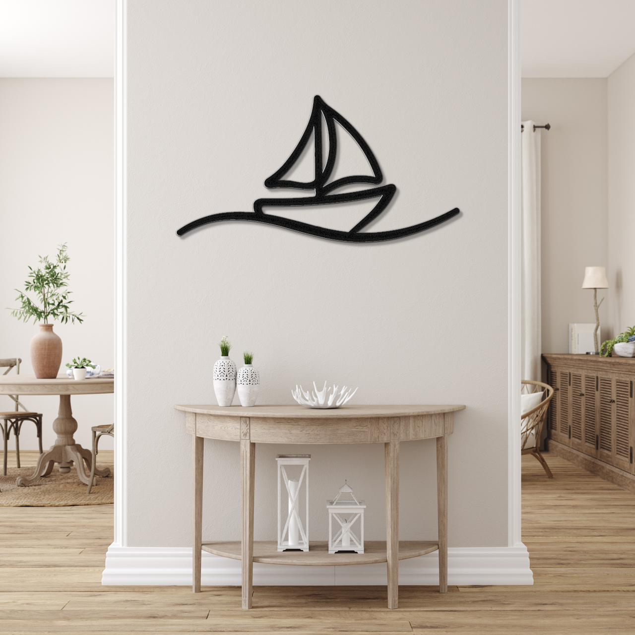 Sailboat Metal Wall Art