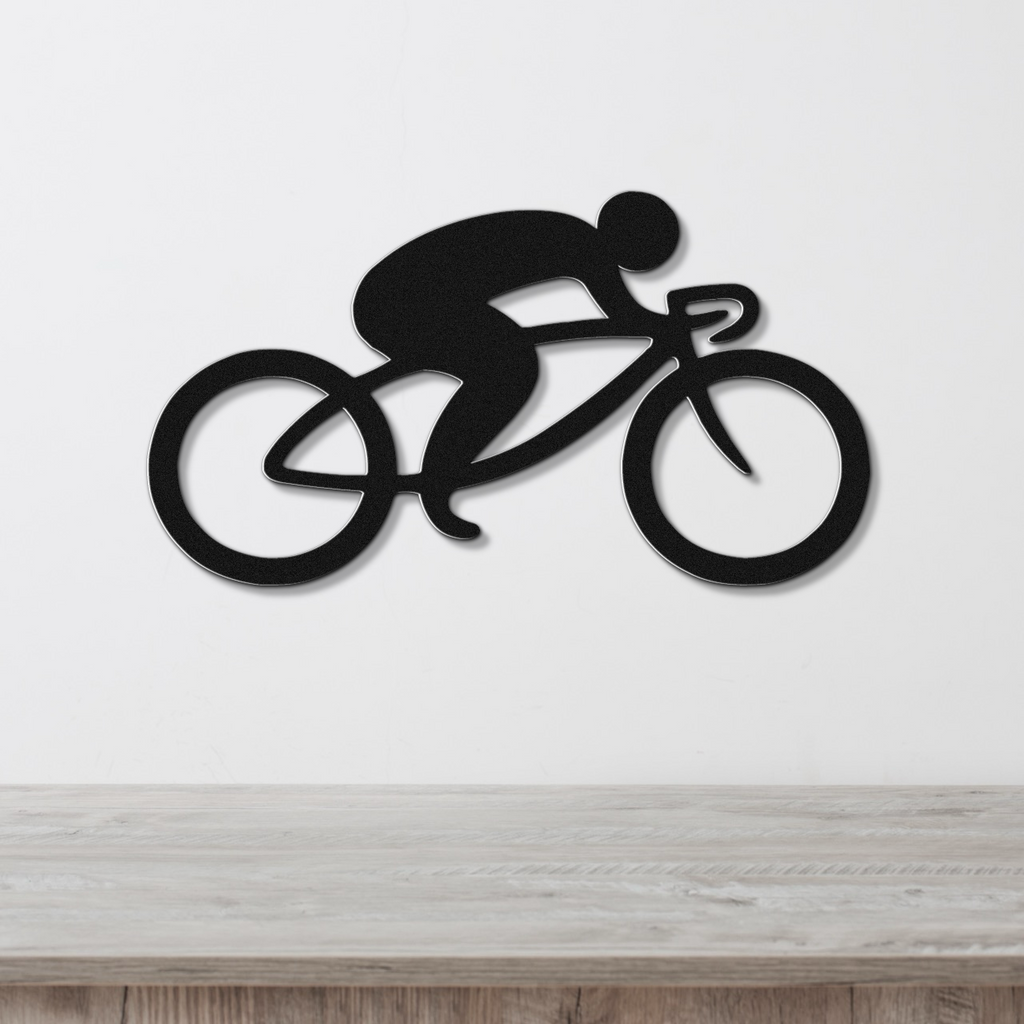 Cycling Metal Wall Art