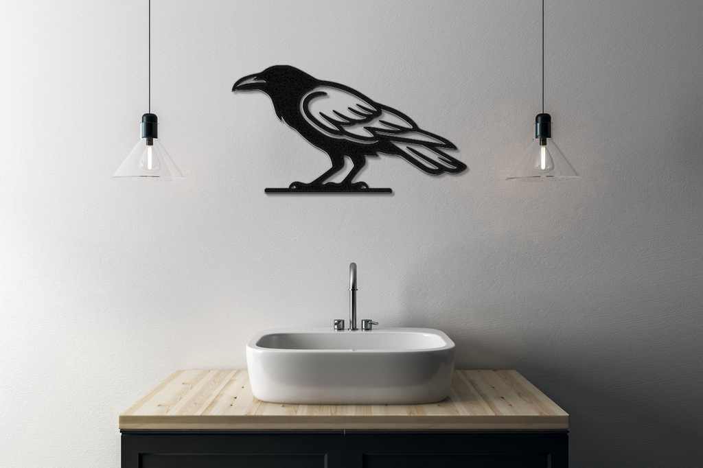 Raven Metal Wall Art
