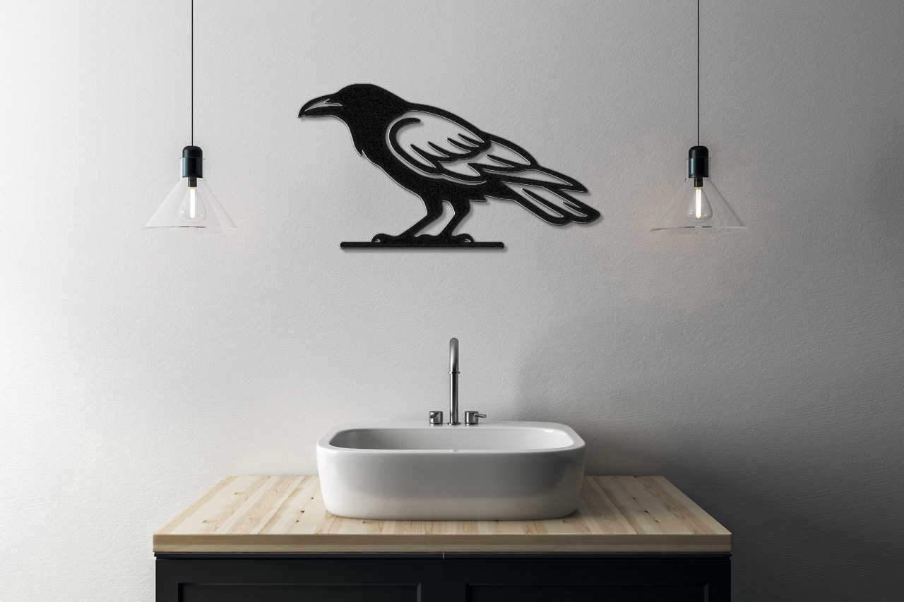 Raven Metal Wall Art