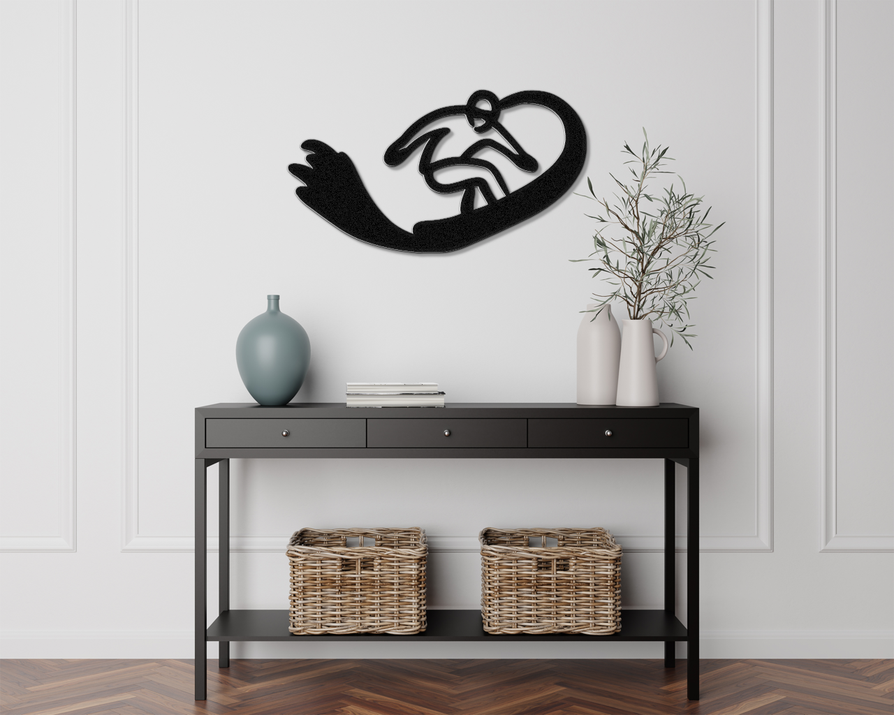 Snowboarding Metal Wall Art