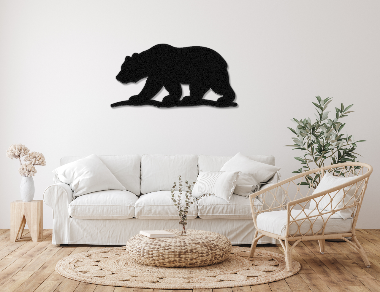Bear Metal Wall Art