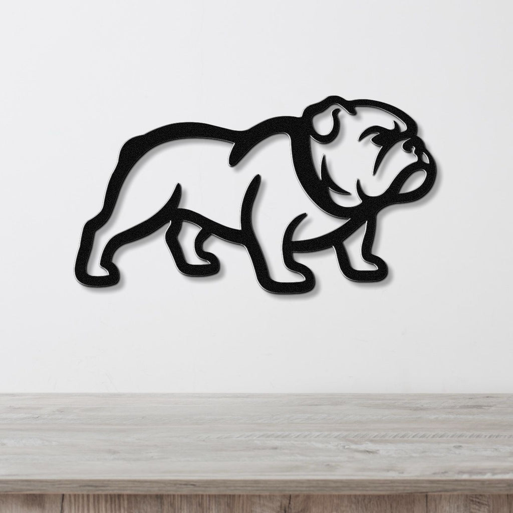 Bulldog Metal Wall Art