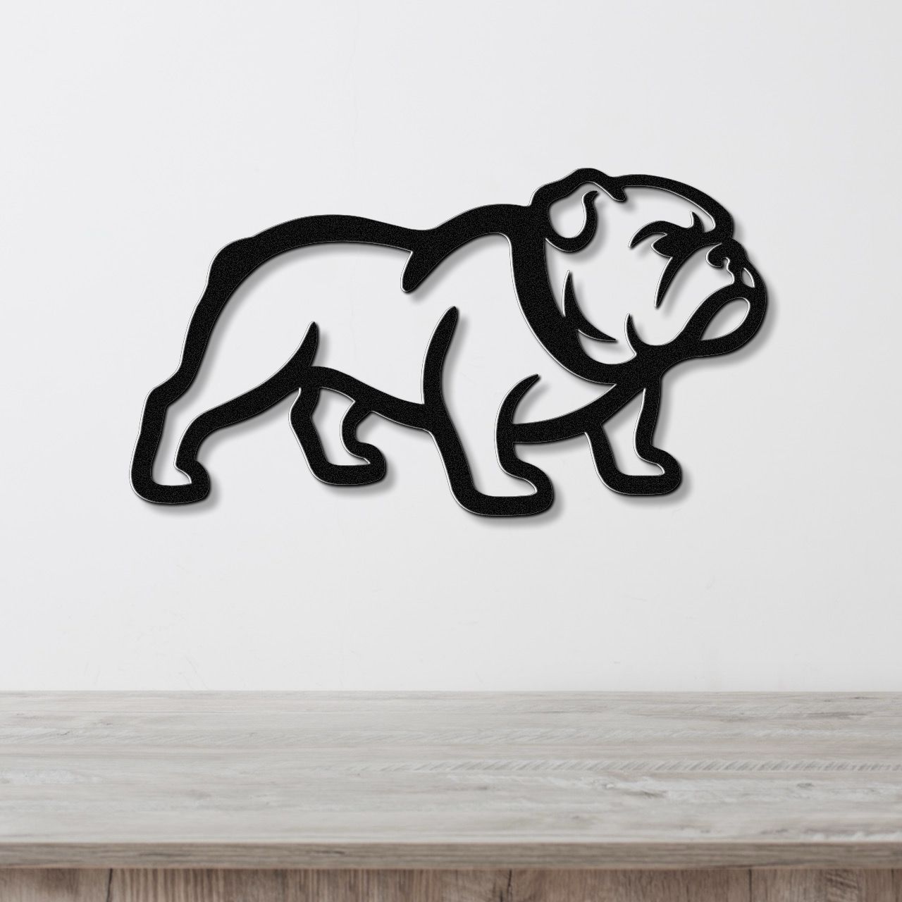 Bulldog Metal Wall Art