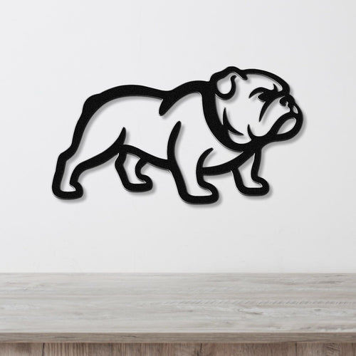 Bulldog Metal Wall Art