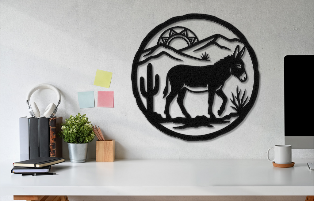 Burro Metal Wall Art