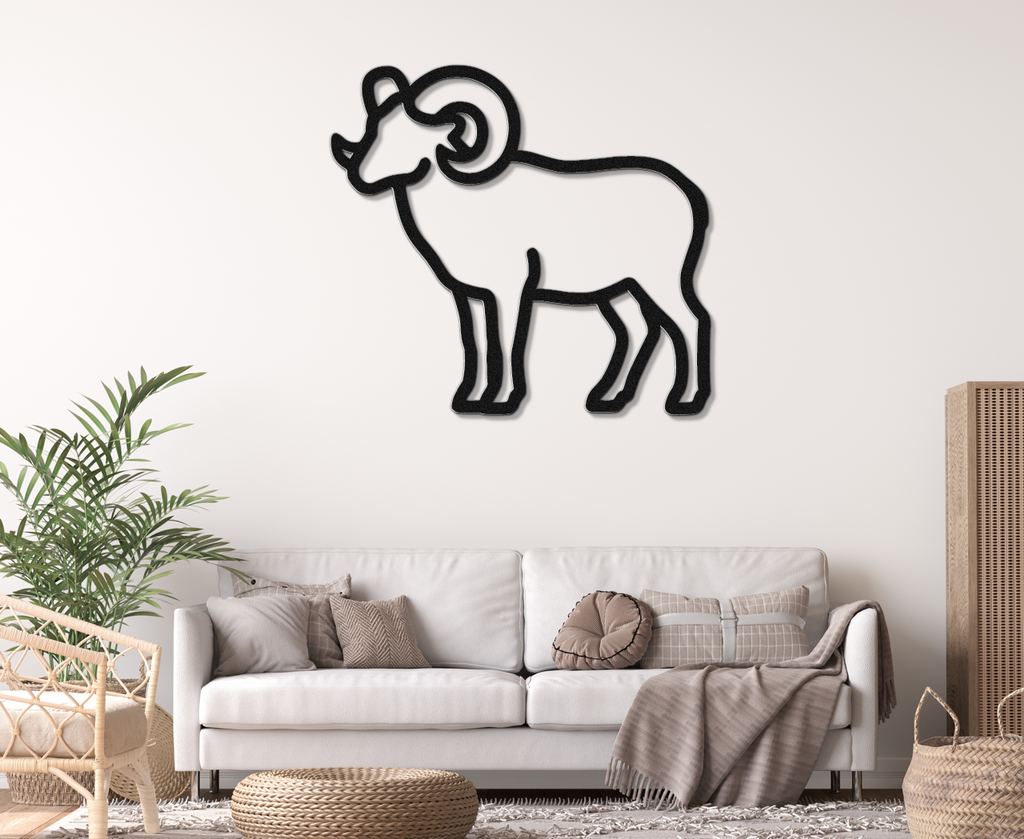 Bighorn Sheep Metal Wall Art