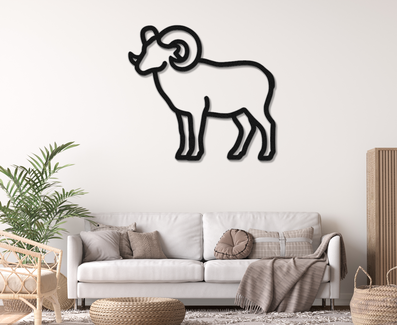 Bighorn Sheep Metal Wall Art
