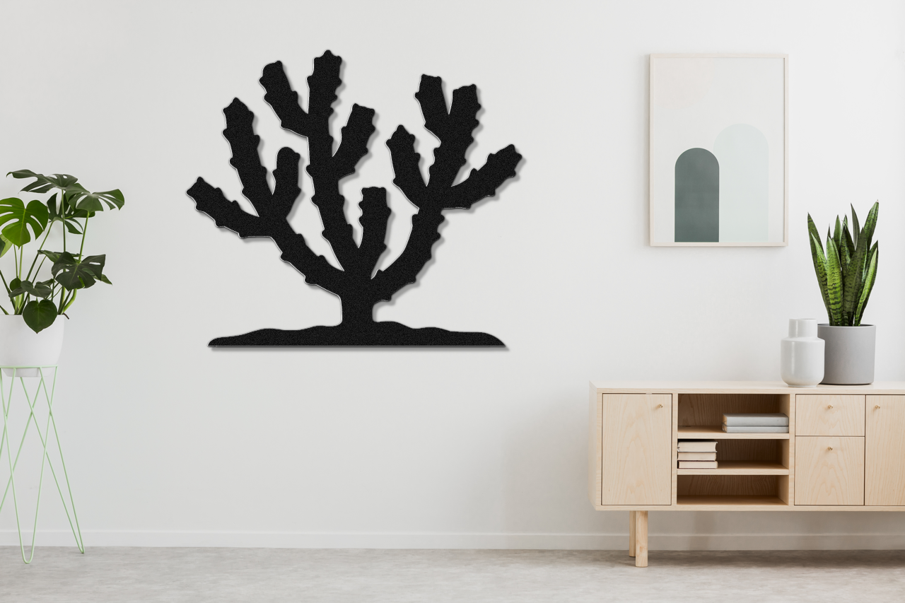 Cholla Cactus Metal Wall Art