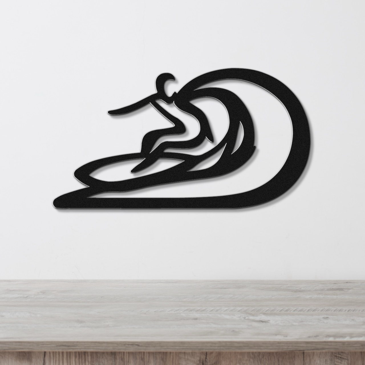 Surfer Metal Wall Art