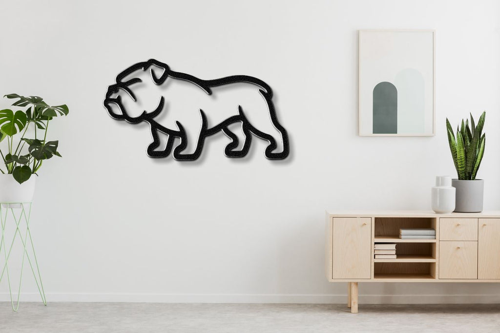 Bulldog Metal Wall Art
