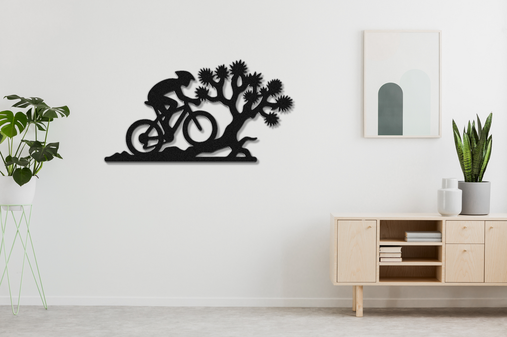 Joshua Tree Cycling Metal Wall Art