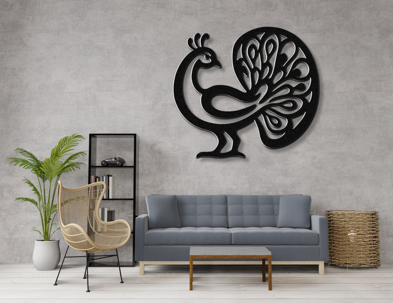 Peacock Metal Wall Art