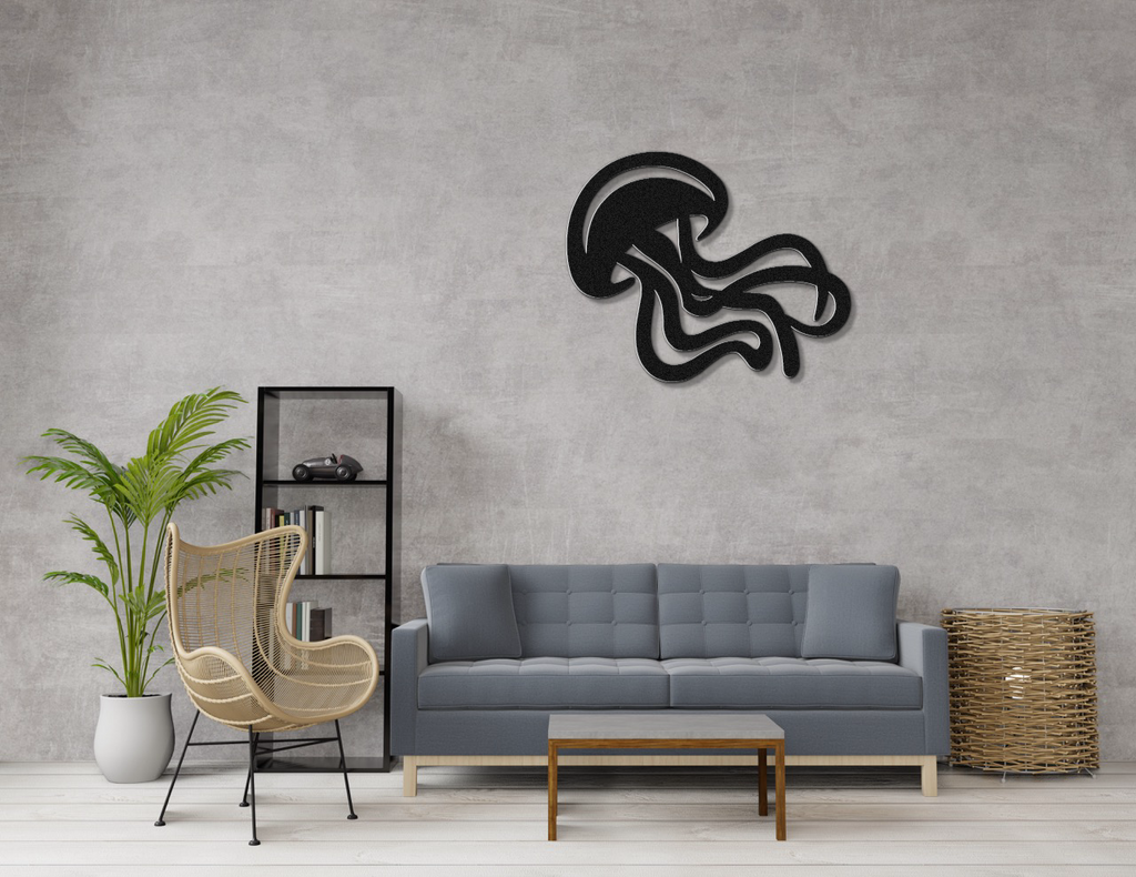Jellyfish Metal Wall Art