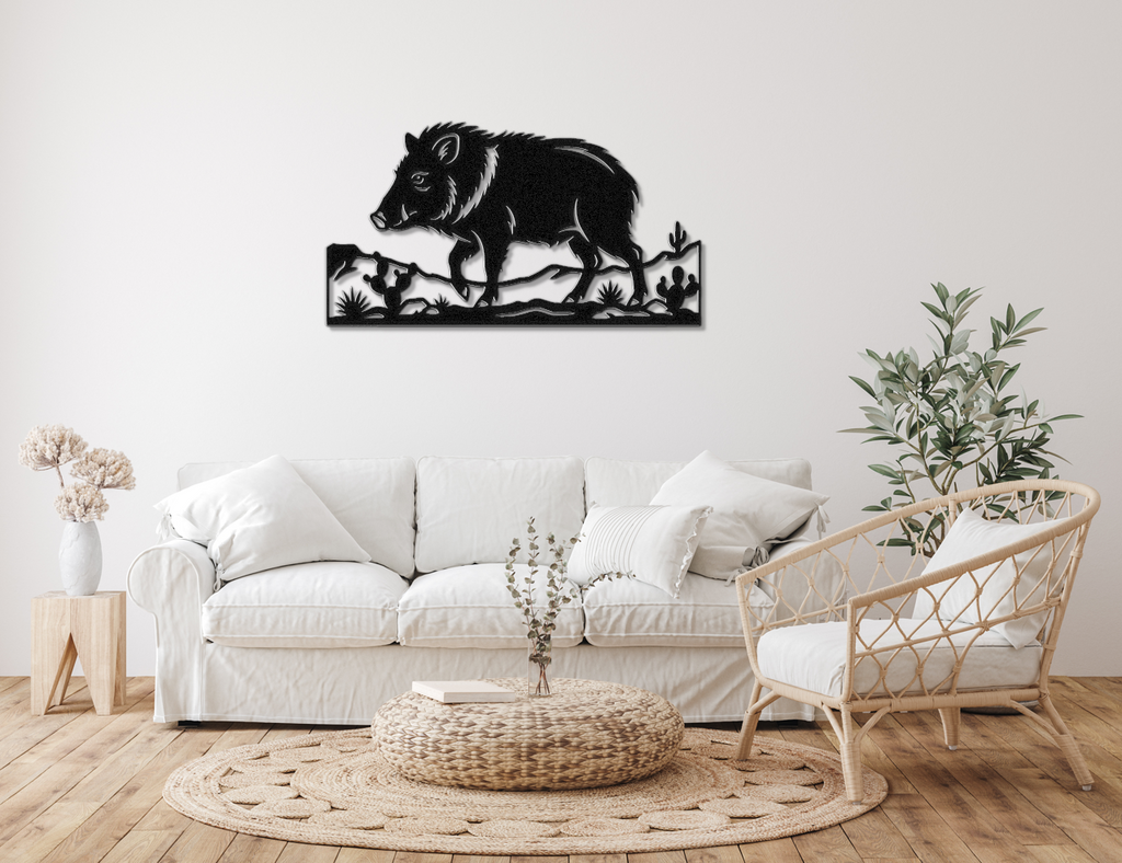 Javelina Metal Wall Art