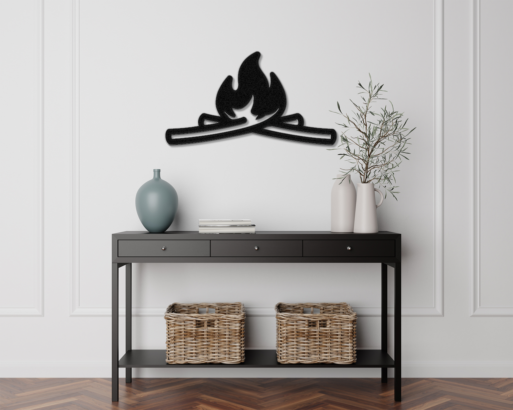 Campfire Metal Wall Art