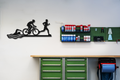 Triathlon Metal Wall Art