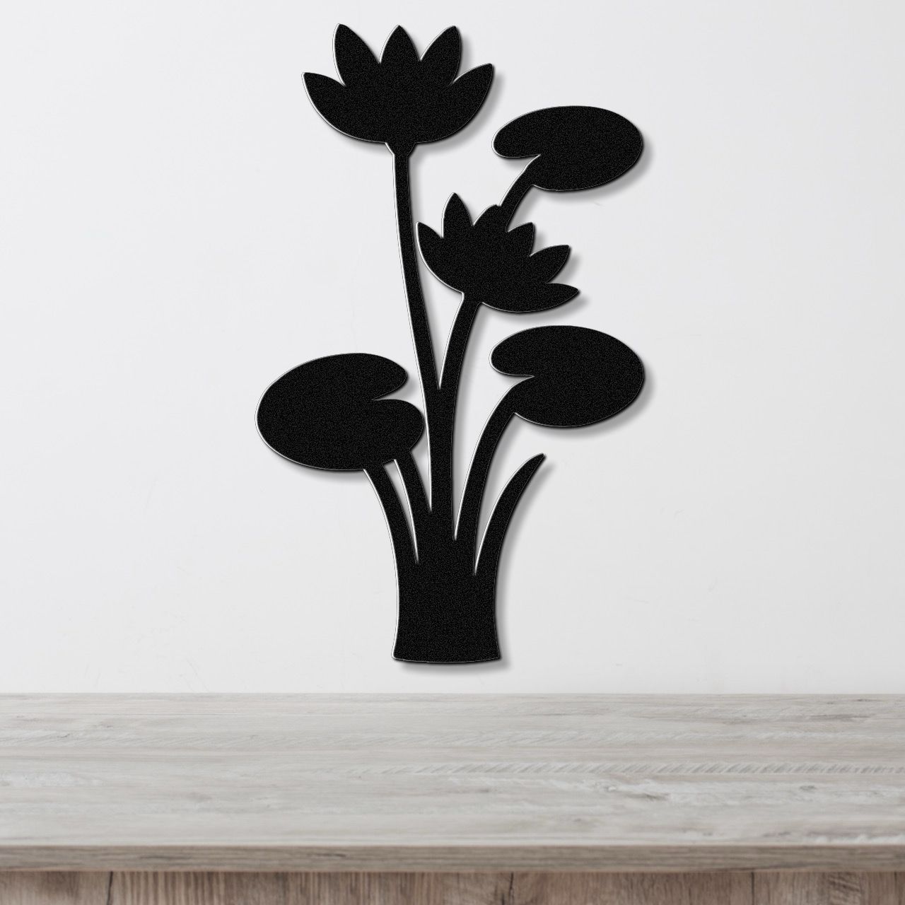 Lotus Water Lily Metal Wall Art