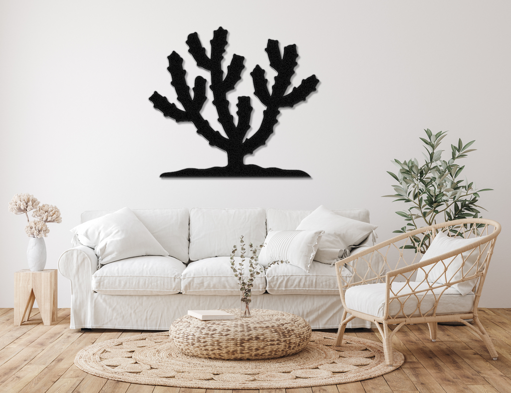 Cholla Cactus Metal Wall Art