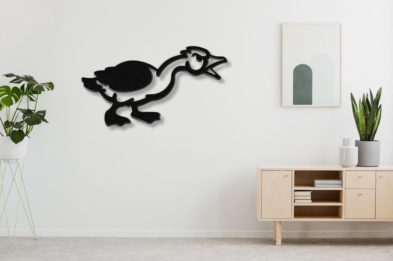 Angry Goose Metal Wall Art