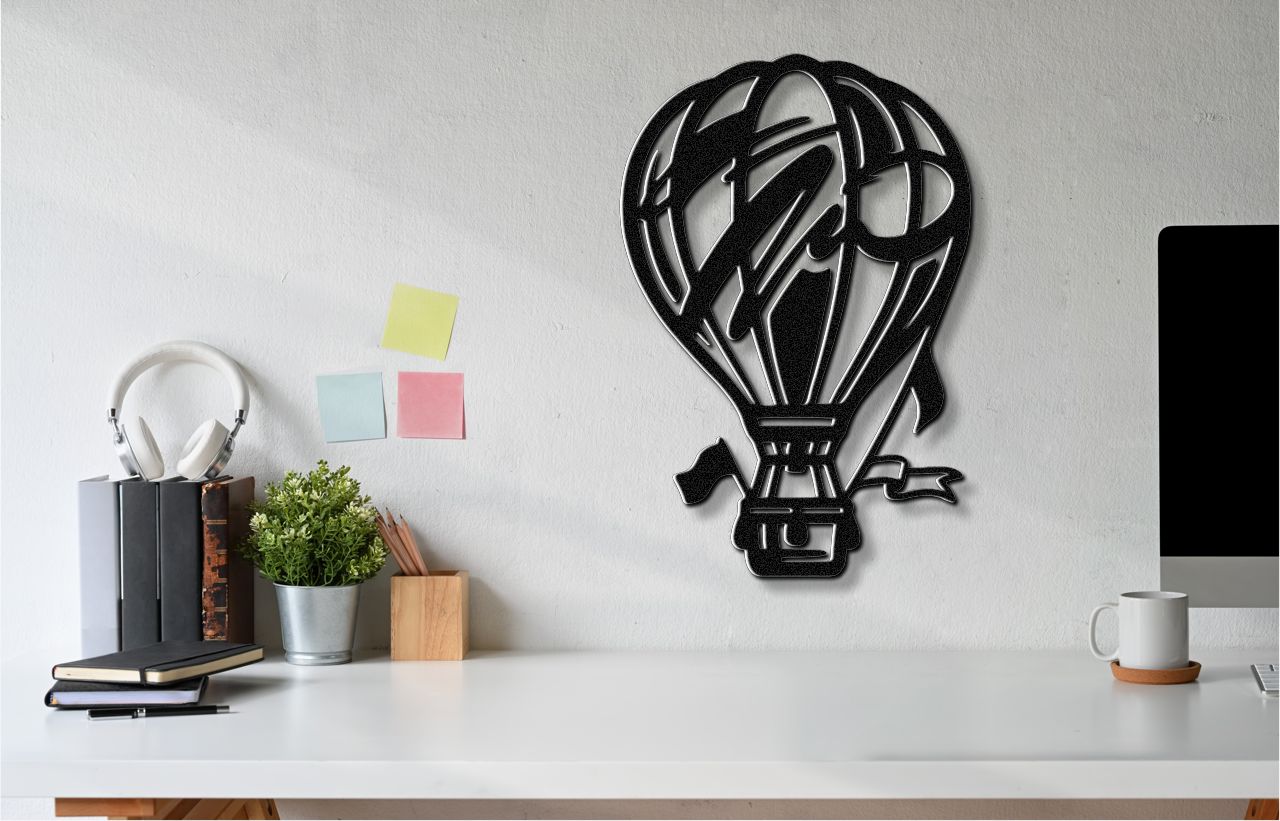Hot Air Balloon Metal Wall Art
