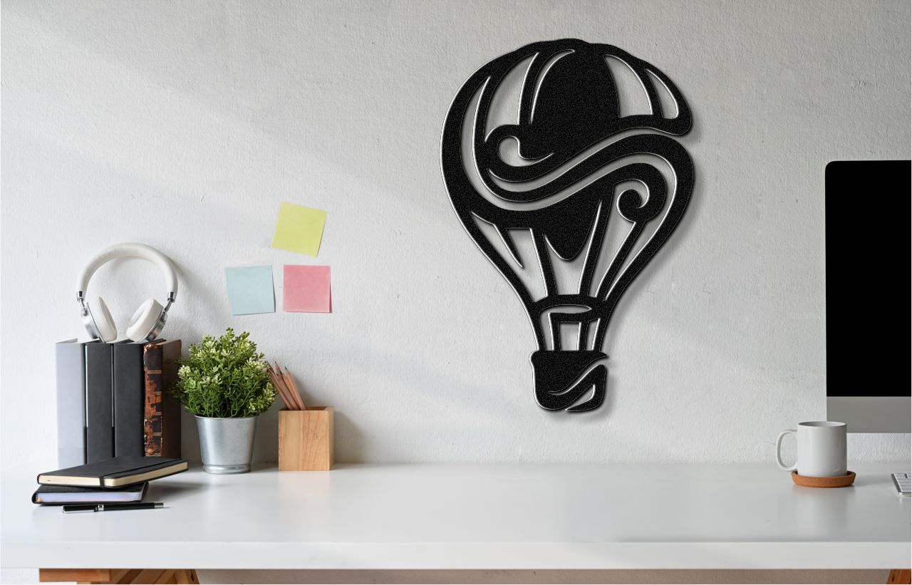 Hot Air Balloon Metal Wall Art