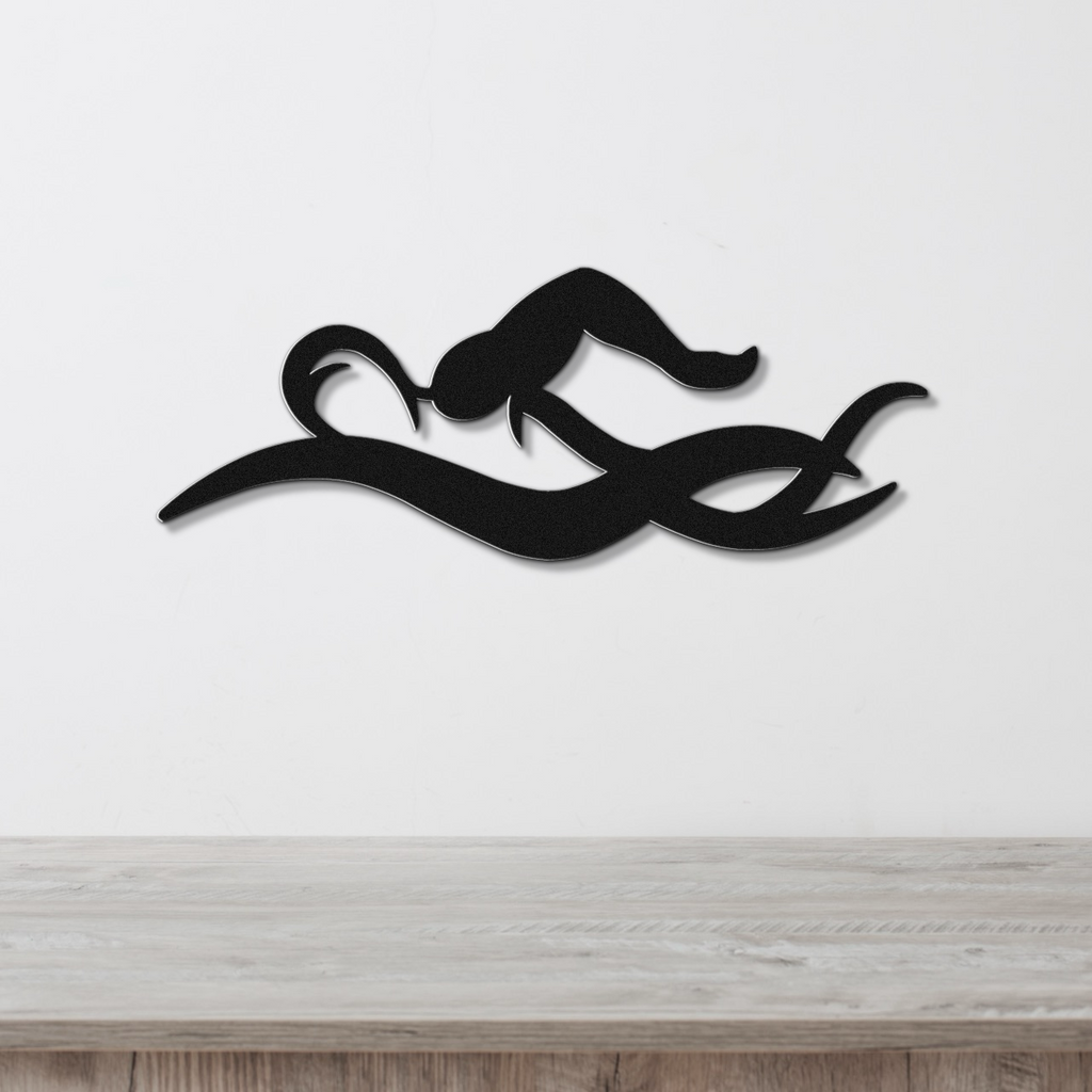 Swimmer Metal Wall Art