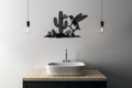 Hummingbird and Saguaro Metal Wall Art