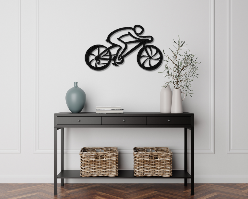 Cycling Metal Wall Art