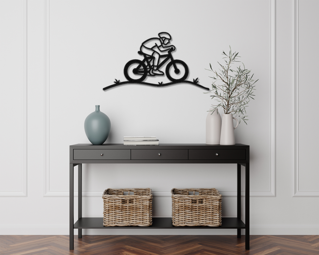 Cycling Metal Wall Art