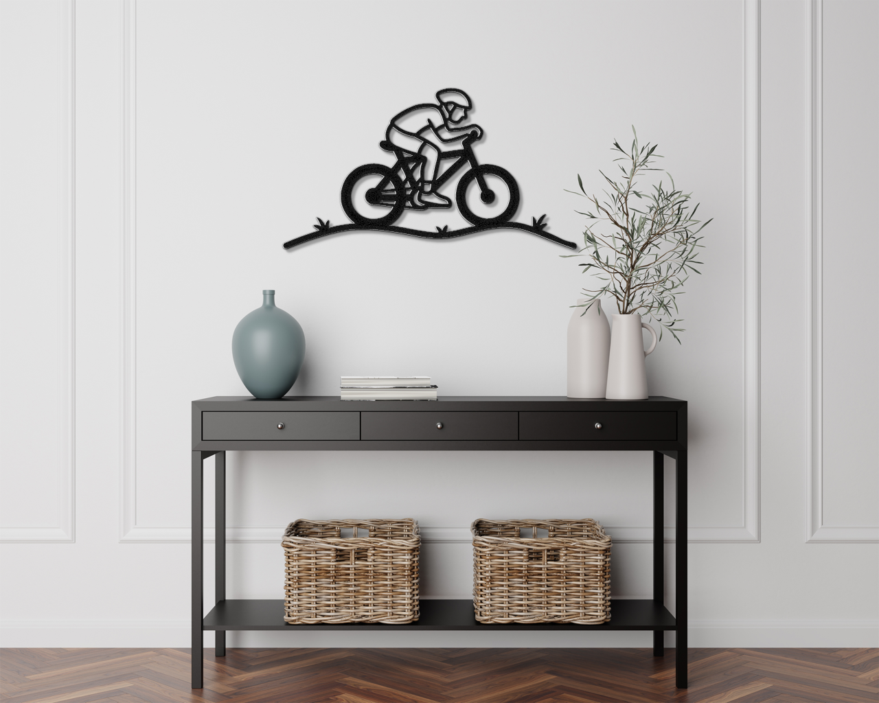 Cycling Metal Wall Art
