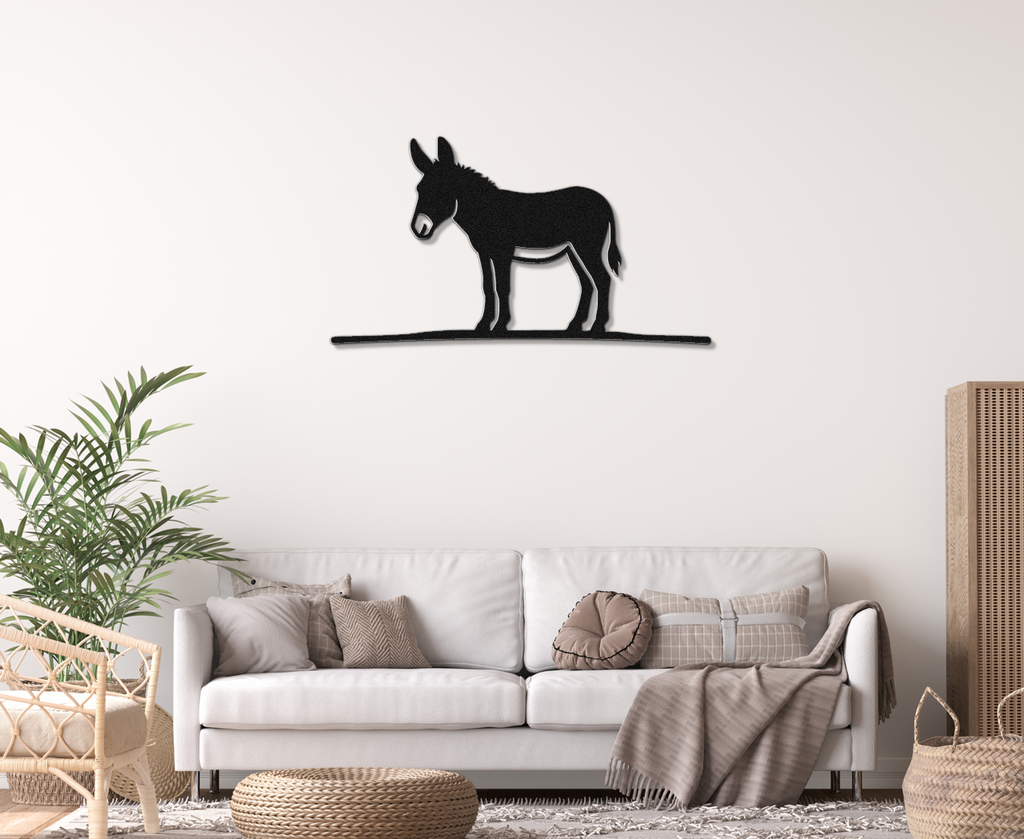 Burro Metal Wall Art