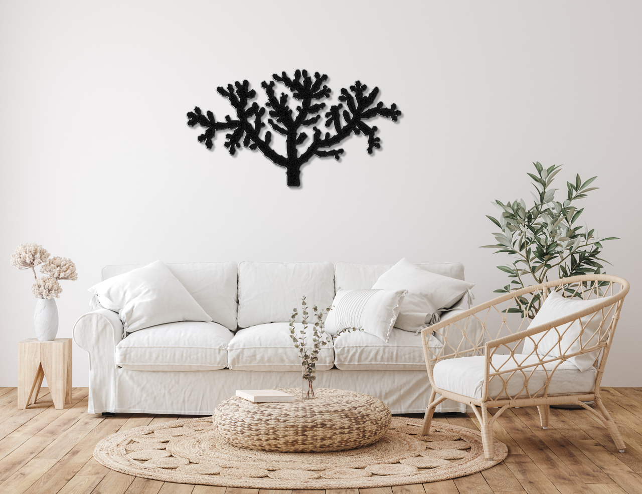 Cholla Cactus Metal Wall Art