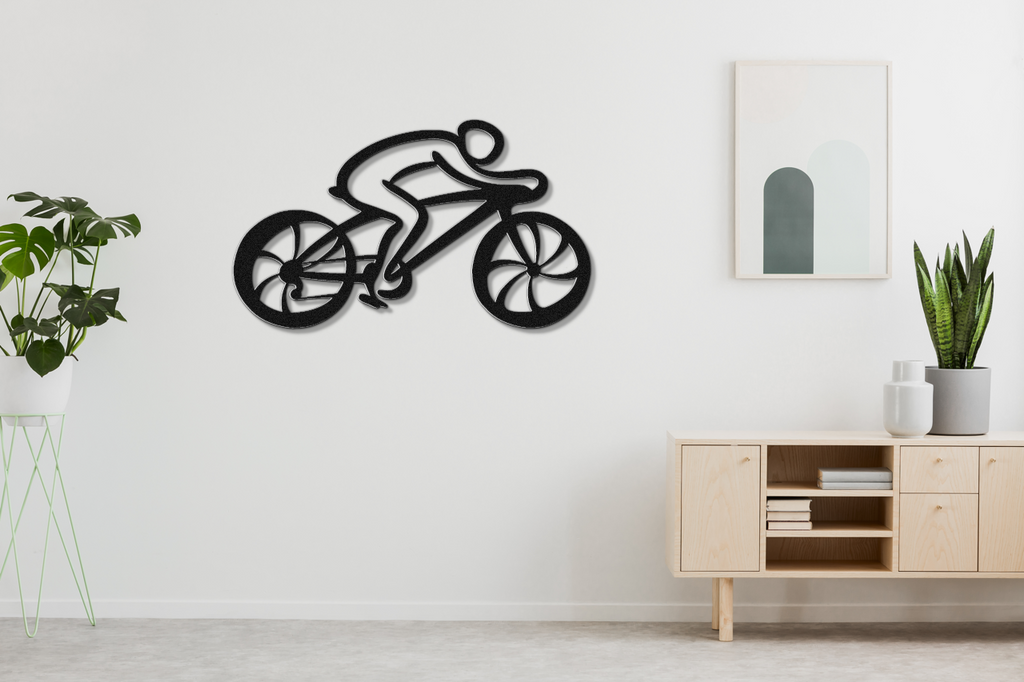 Cycling Metal Wall Art