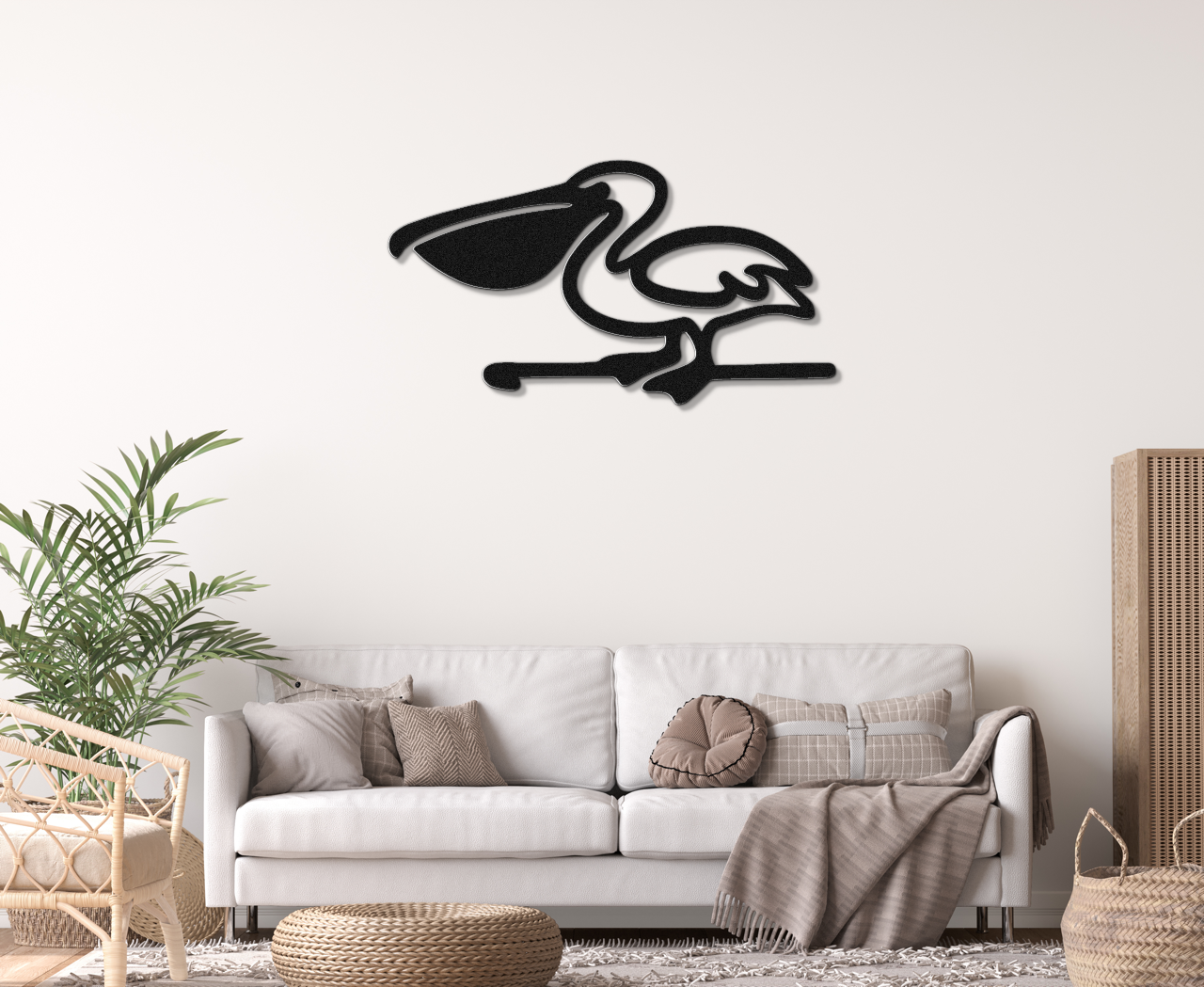 Pelican Metal Wall Art