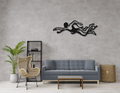 Swimmer Metal Wall Art