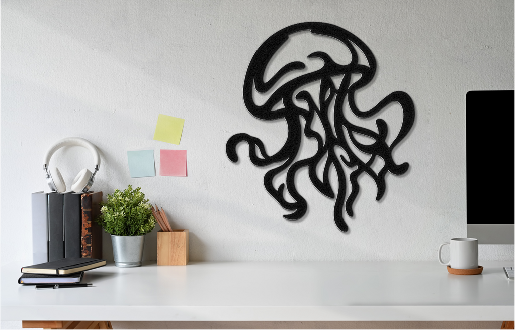 Jellyfish Metal Wall Art