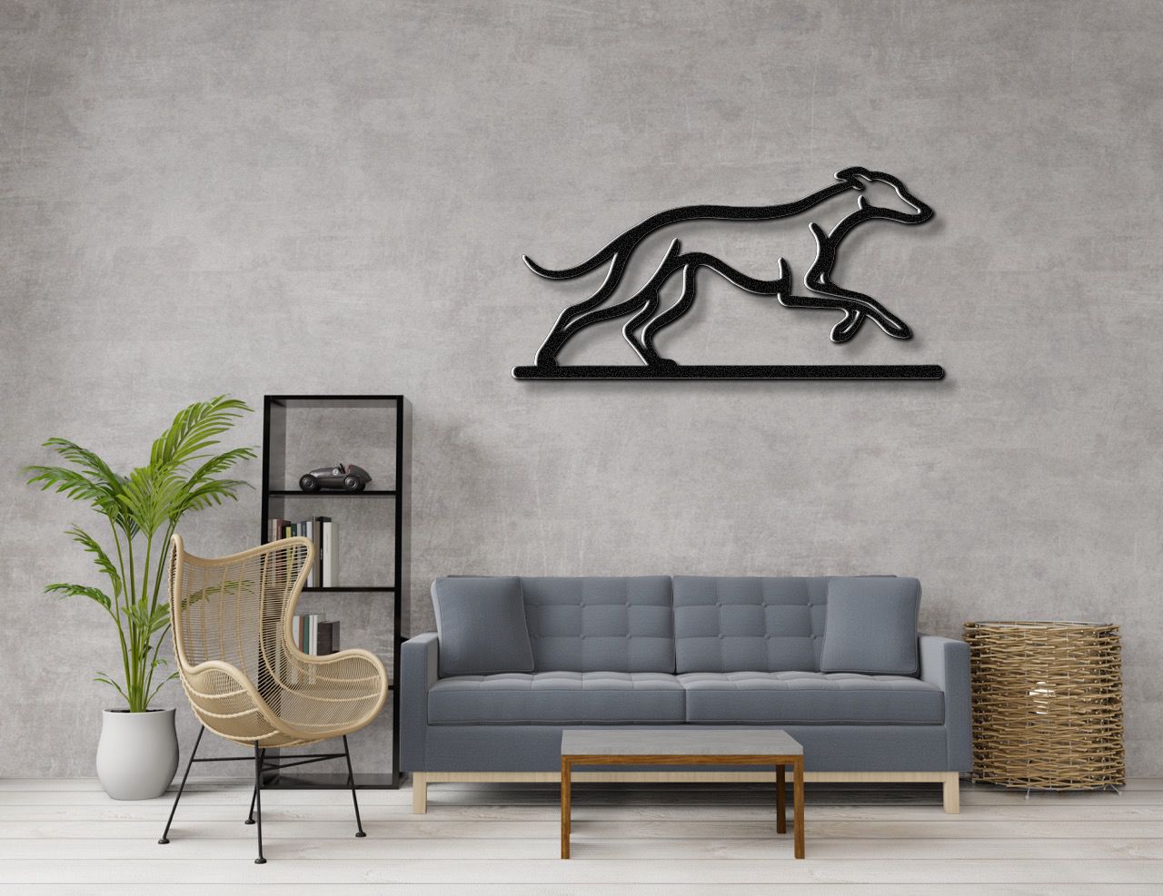 Greyhound Metal Wall Art